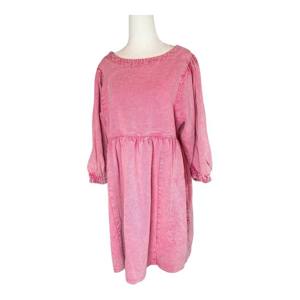 She + Sky Pink Dress with Pockets